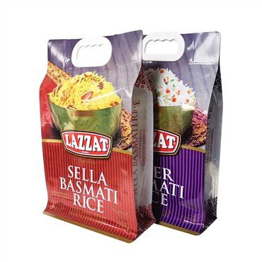 שקיות אריזה של אורז מפלסטיק עם ידיות