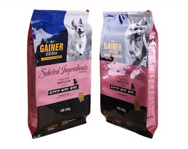 שקית מזון לחיות מחמד עם רוכסן מחוון